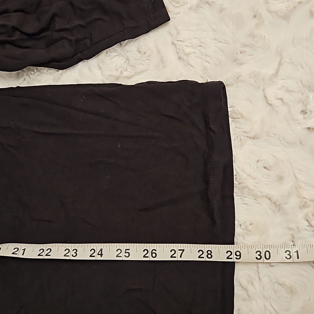 ROAMAN'S black dolman sleeve black tunic top lace inset on shoulders Med 14/16 - Picture 6 of 7
